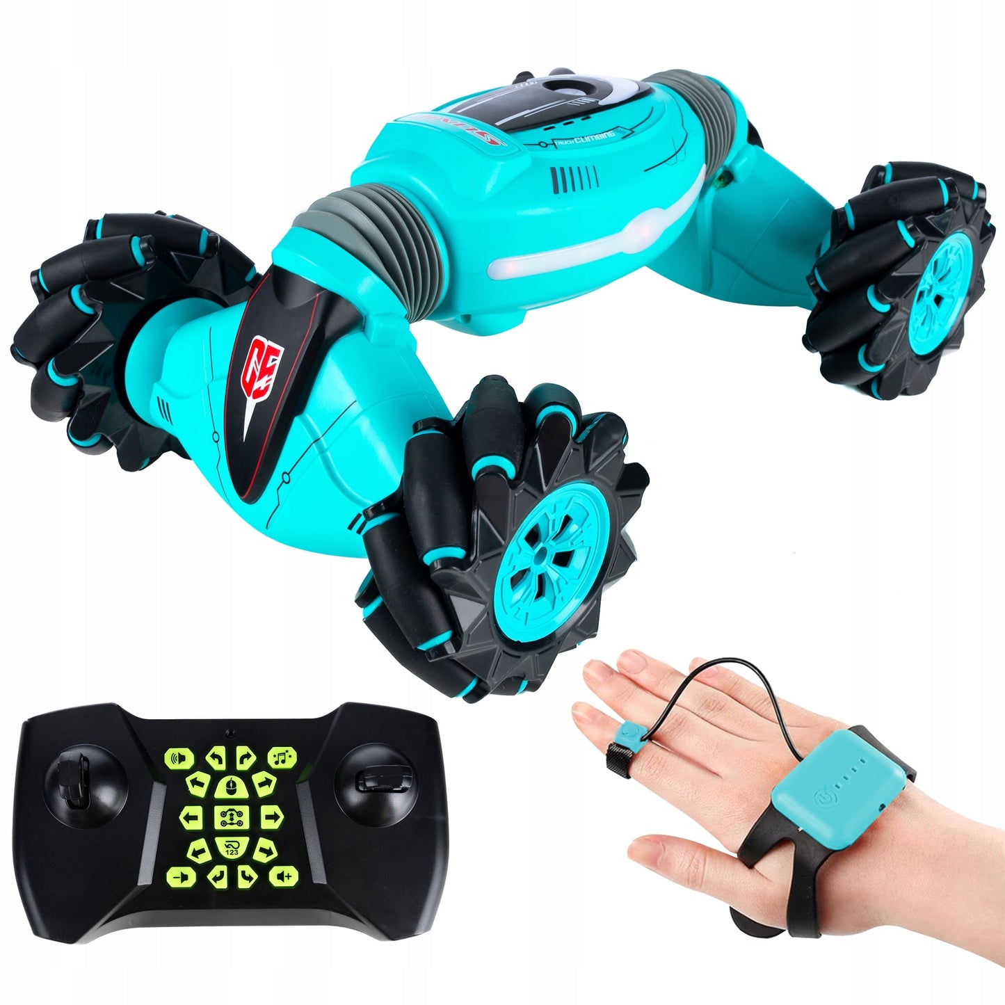 Samochód zdalnie sterowany RC twister 360 stunt led akrobacje gesty 4x4